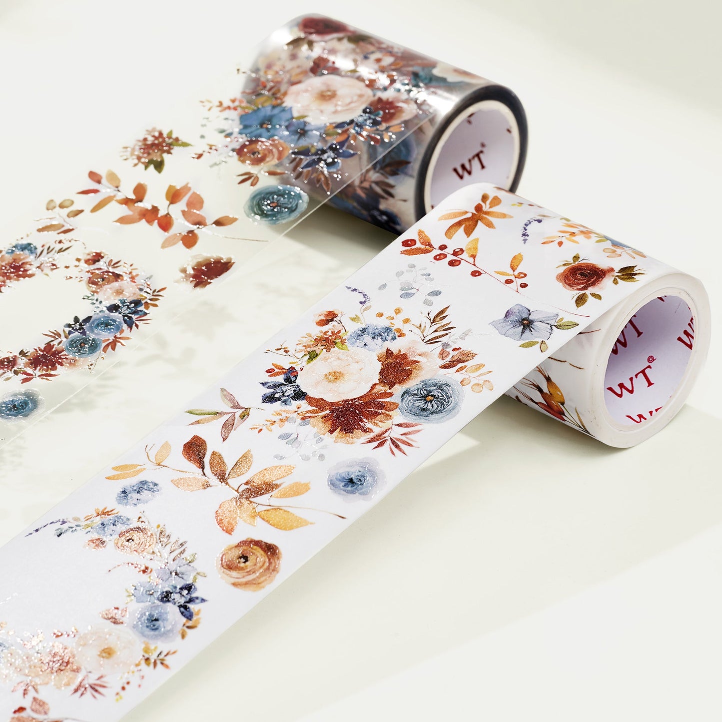 Dusty Blue & Cinnamon Wide Washi/PET Tape by The Washi Tape Shop