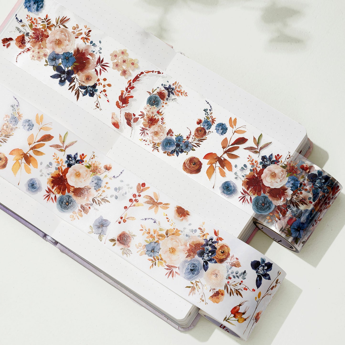 Dusty Blue & Cinnamon Wide Washi/PET Tape by The Washi Tape Shop