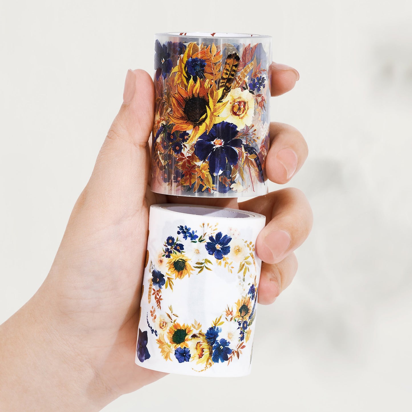 Sunflower & Navy Wide Washi/PET Tape by The Washi Tape Shop