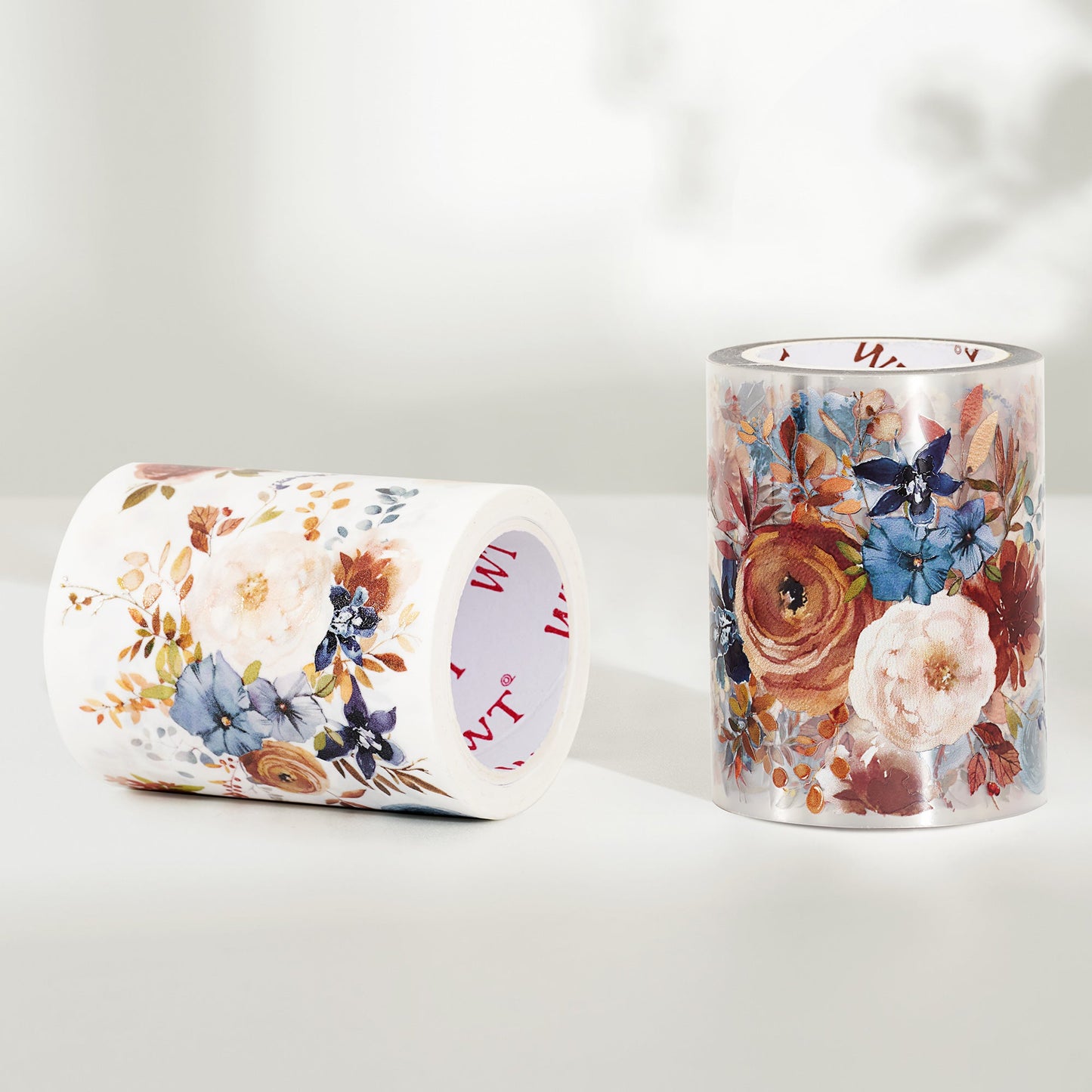 Dusty Blue & Cinnamon Wide Washi/PET Tape by The Washi Tape Shop