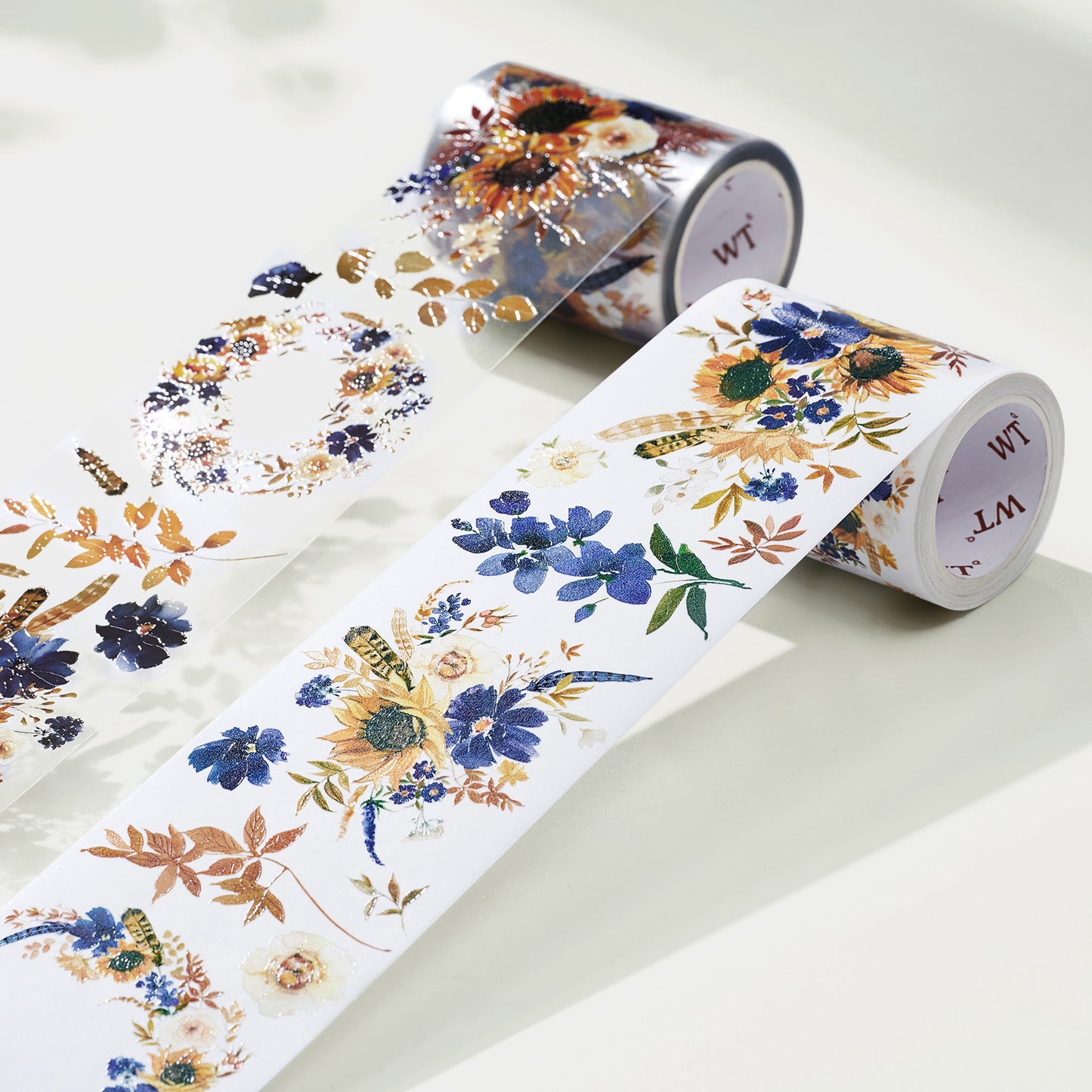 Sunflower & Navy Wide Washi/PET Tape by The Washi Tape Shop