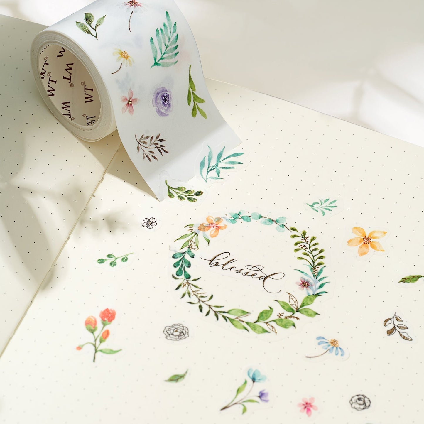 Delicate Floral Wreaths Washi Tape Sticker Set by The Washi Tape Shop