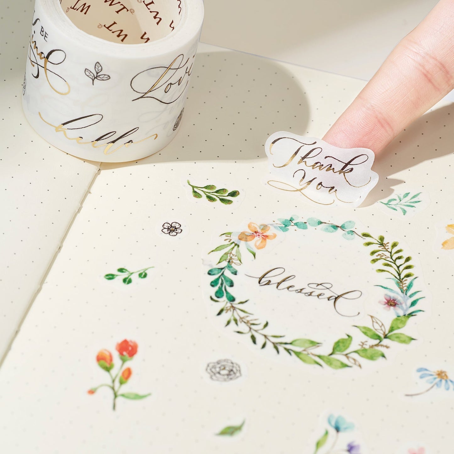 Delicate Floral Wreaths Washi Tape Sticker Set by The Washi Tape Shop