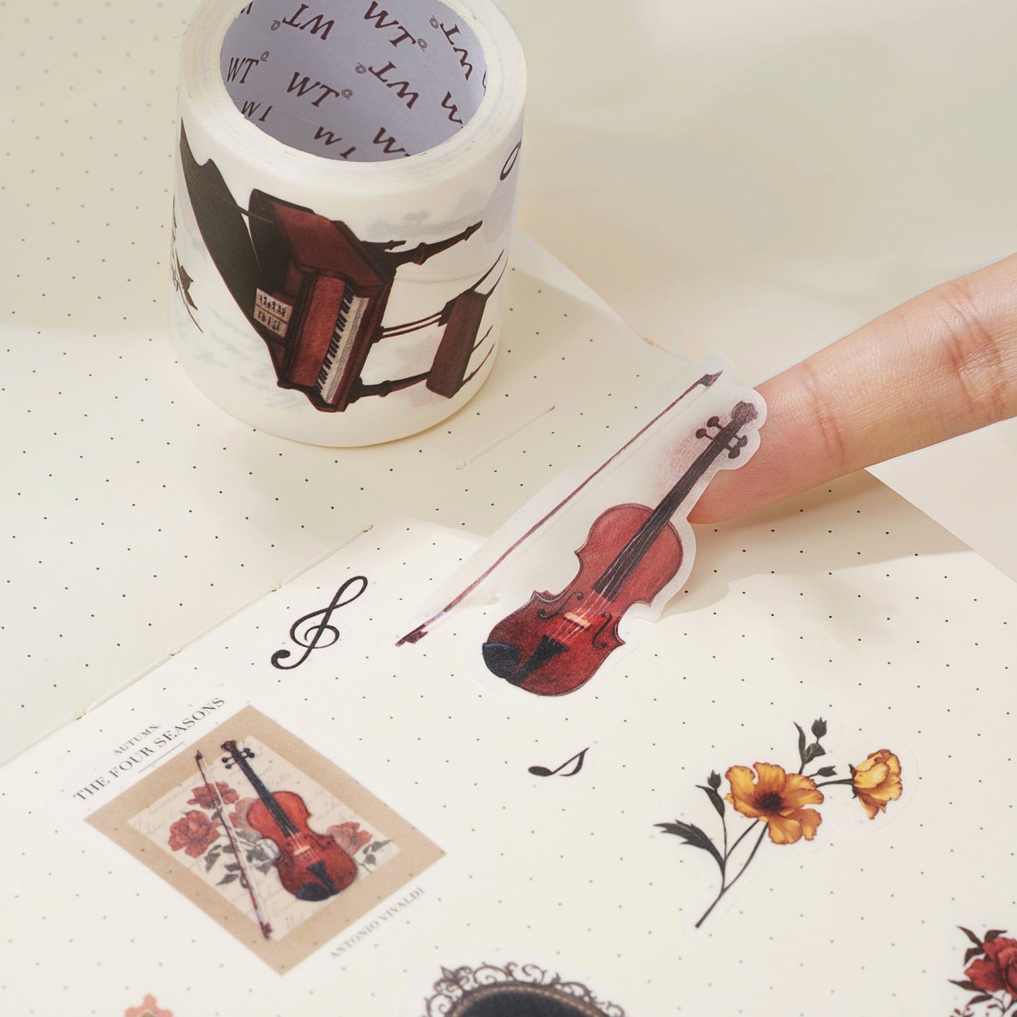 Waltz of the Flowers Washi Tape Sticker Set by The Washi Tape Shop