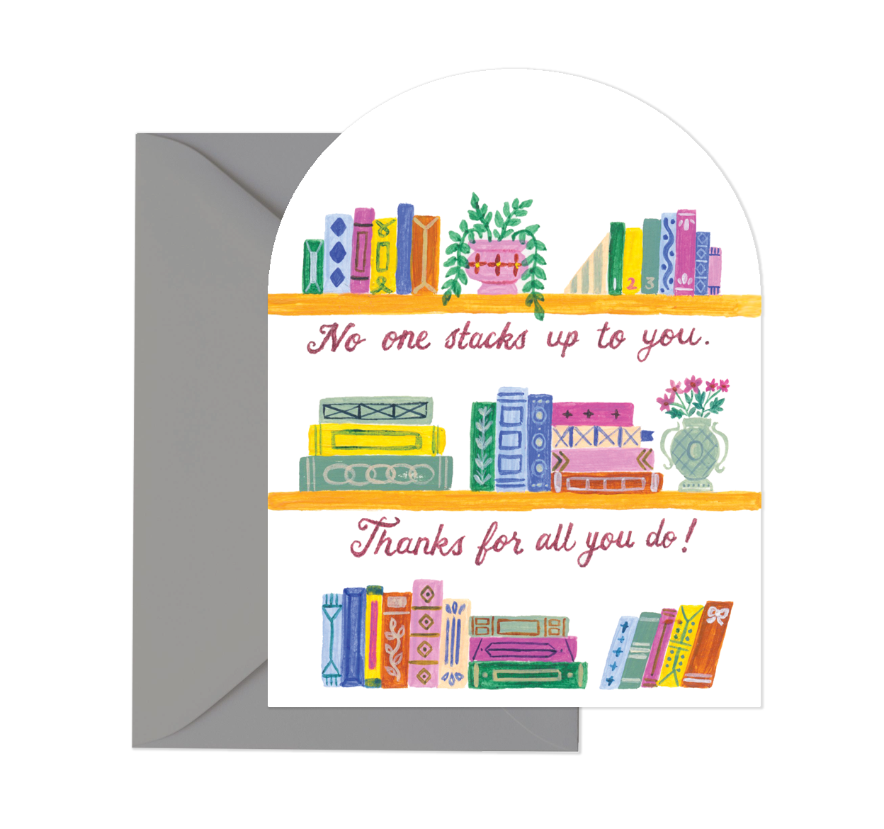 Book Lover's Arch Notecard