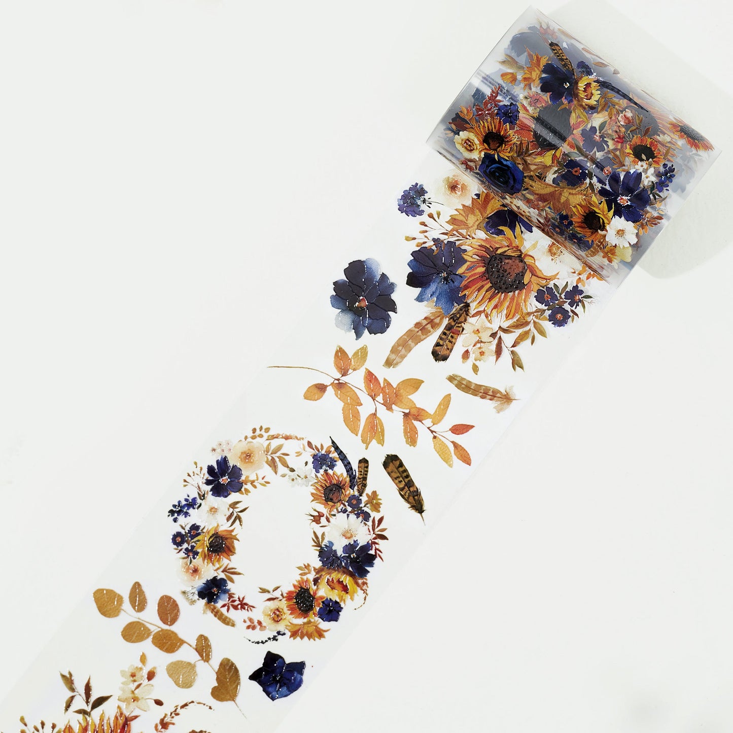 Sunflower & Navy Wide Washi/PET Tape by The Washi Tape Shop