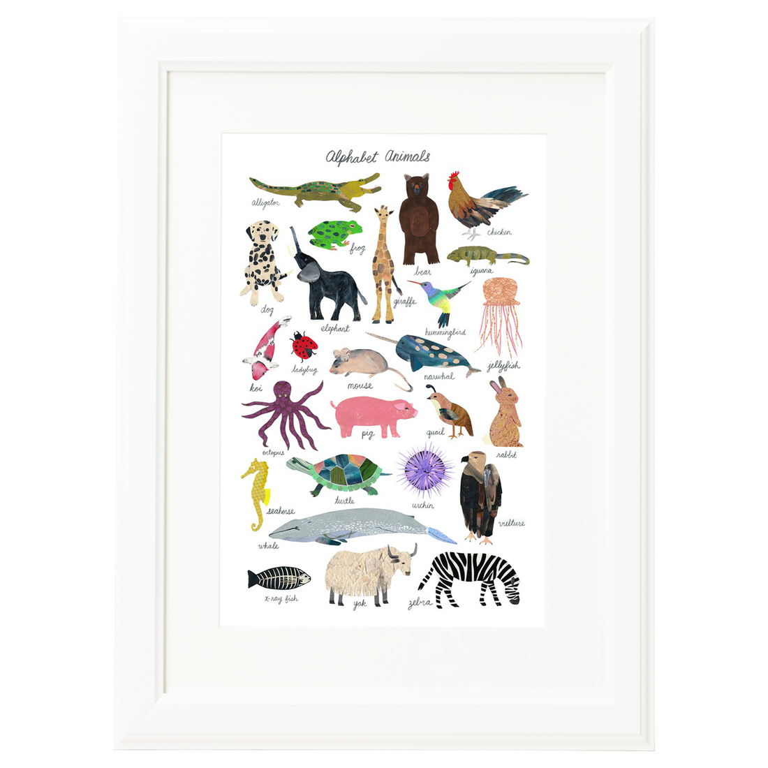 Art Print: Alphabet Animals – Forage Paper Co.